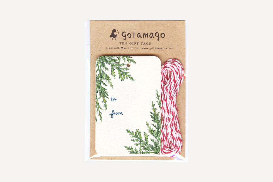 GOTAMAGO Gift Tag Set (10-pc) - Juniper