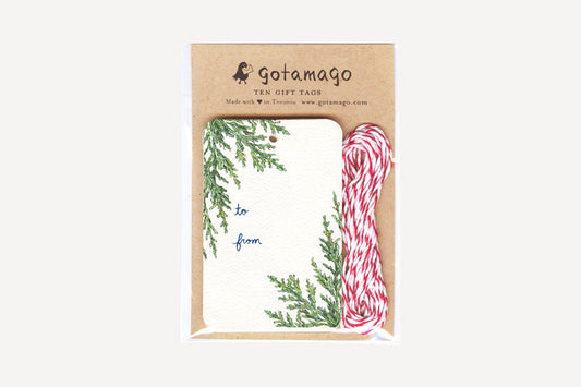 GOTAMAGO Gift Tag Set (10-pc) - Juniper