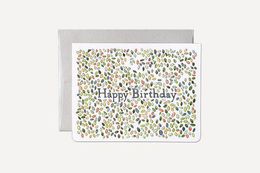 GOTAMAGO Greeting Card - Happy Birthday (With Leaves)