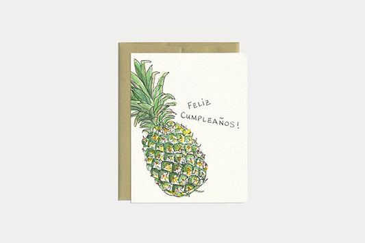 GOTAMAGO Greeting Card - Feliz Complea帽os (Pineapple)