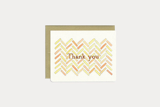GOTAMAGO Greeting Card - Thank You (Herringbone)