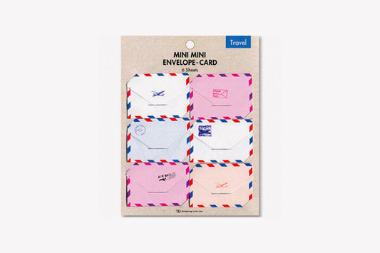 GREETING LIFE Mini Mini Envelope & Card Set - Airmail
